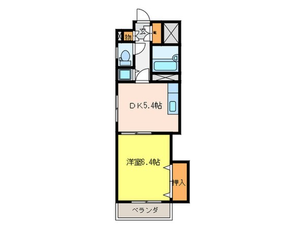 ラフィネ堺町の物件間取画像